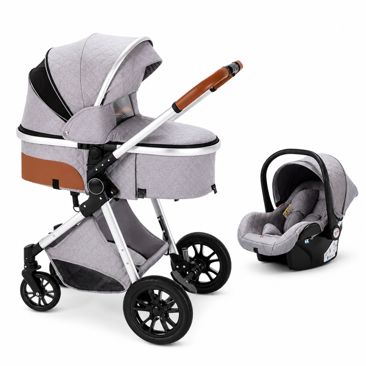 Poussette Bébé 3-en-1 Portable de Voyage