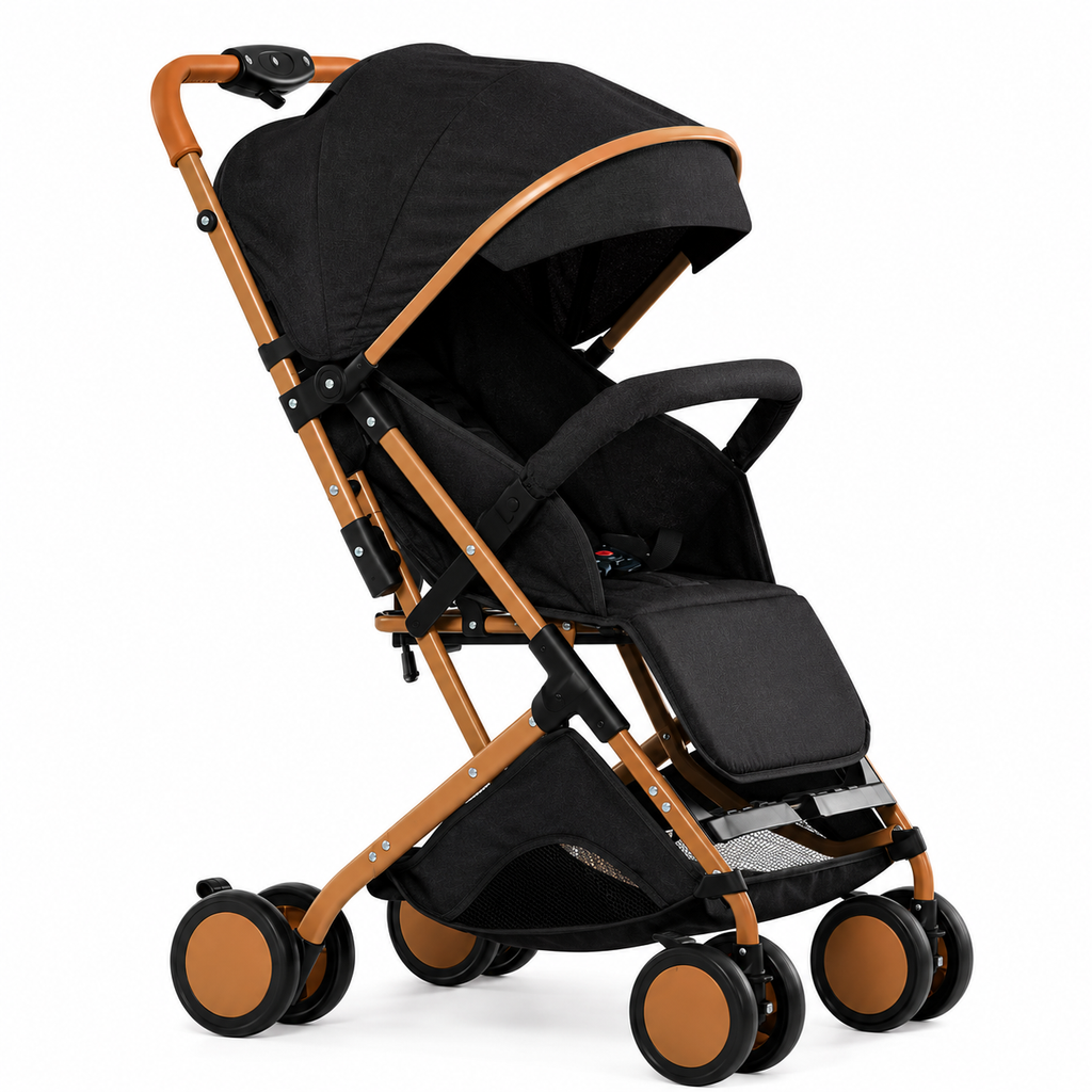 Poussette bebe moustiquaire portable pliable noir