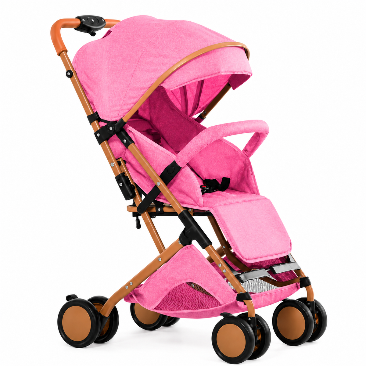Poussette bebe moustiquaire portable pliable rose