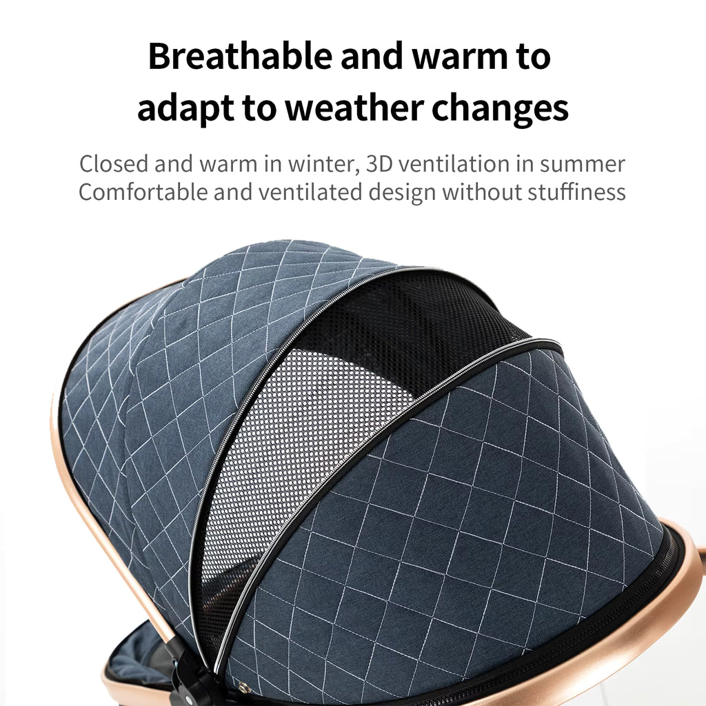 Poussette Bébé 3-en-1 Portable de Voyage
