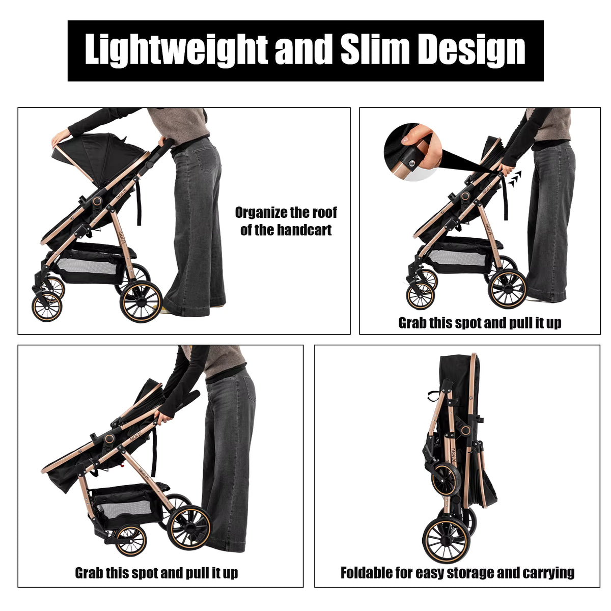 Poussette Bébé Confort Pliable 3-en-1