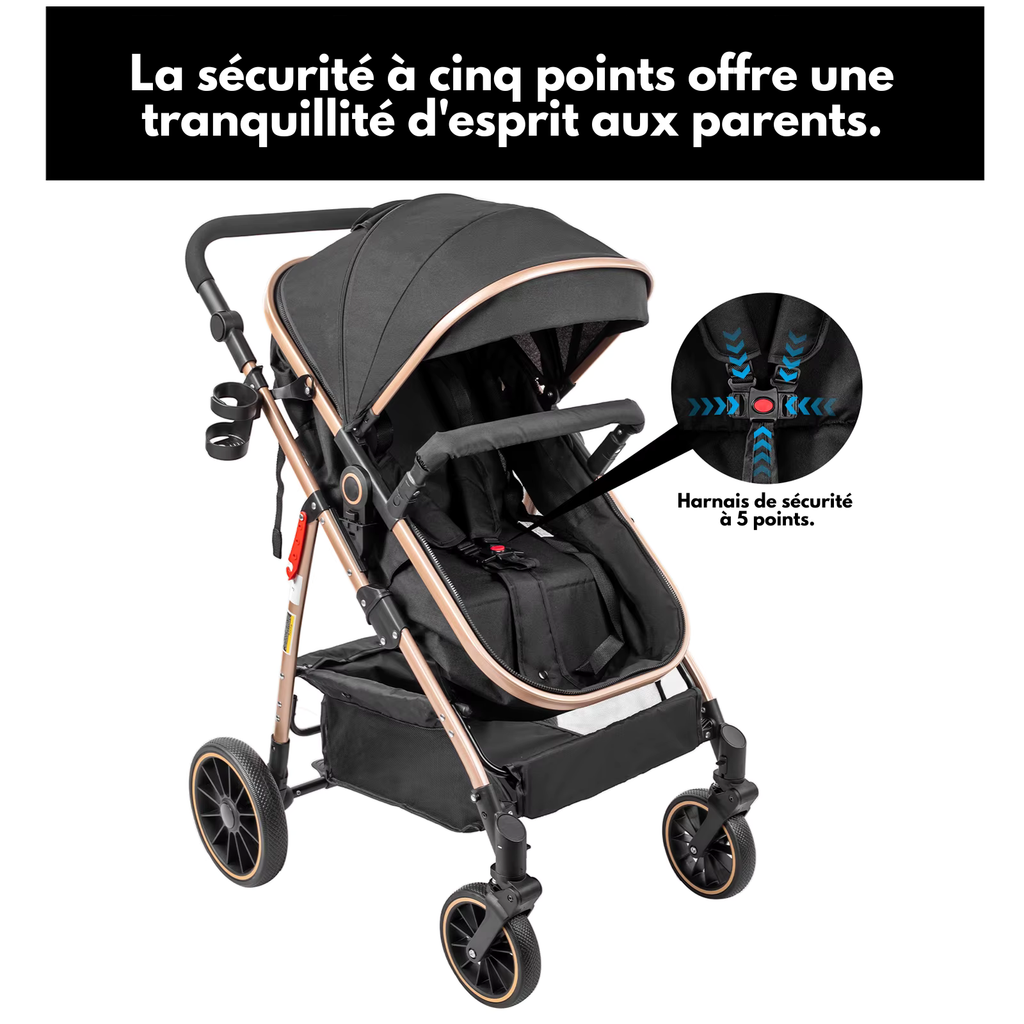 harnais de securite poussette bebe confort pliable 3 en 1