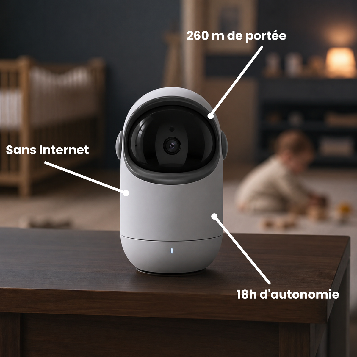 Babyphone de Surveillance Longue Distance