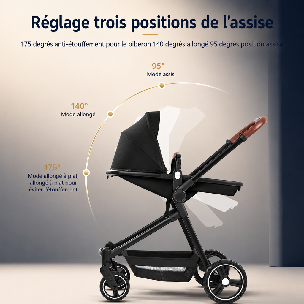 poussette 3 en 1 bebe