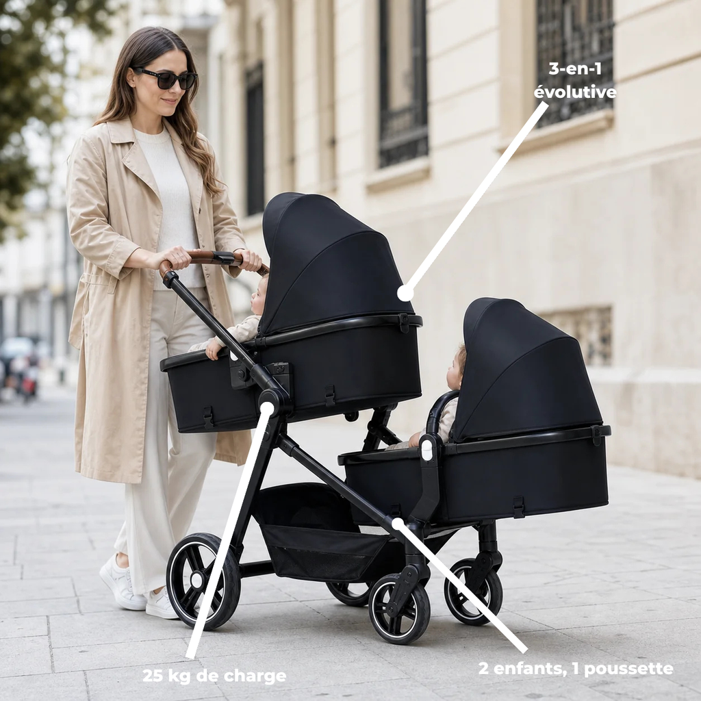 poussette bébé 3 en 1