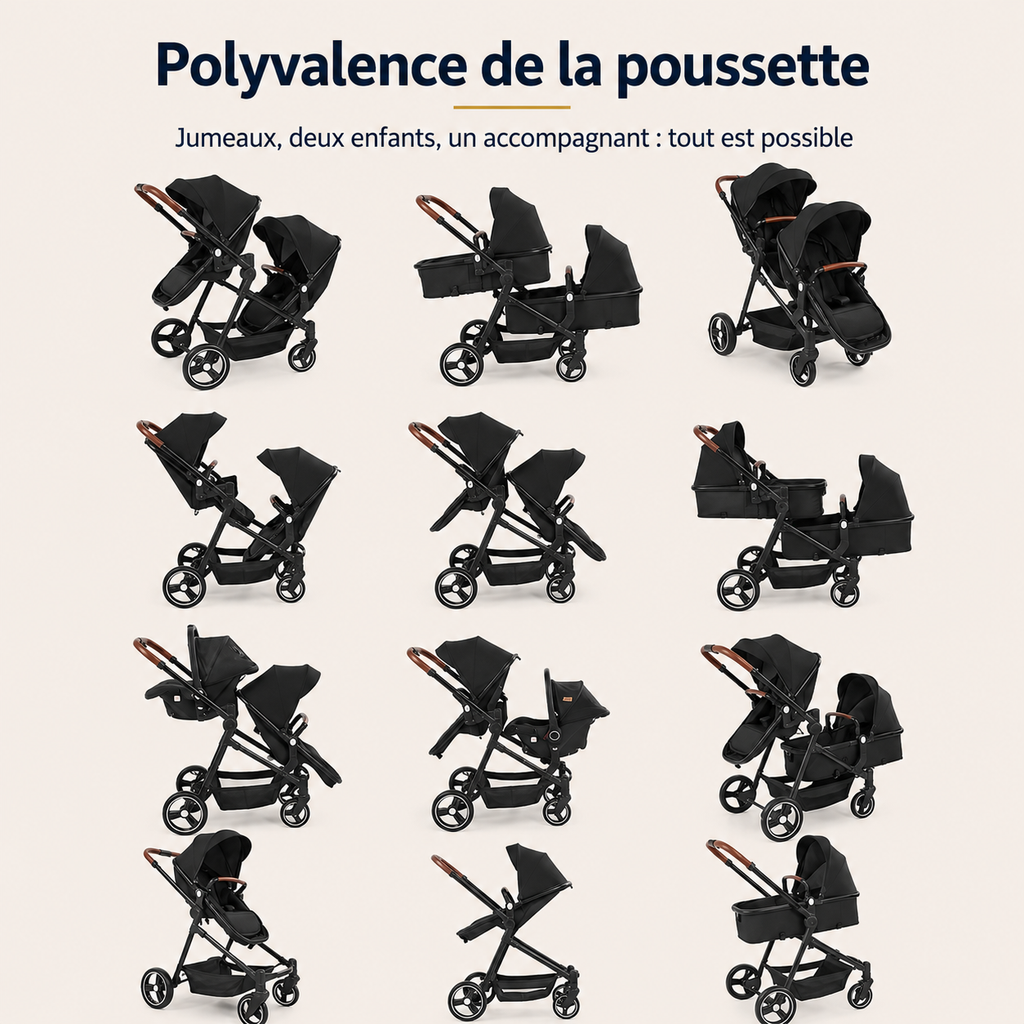 poussette bebe 3 en 1