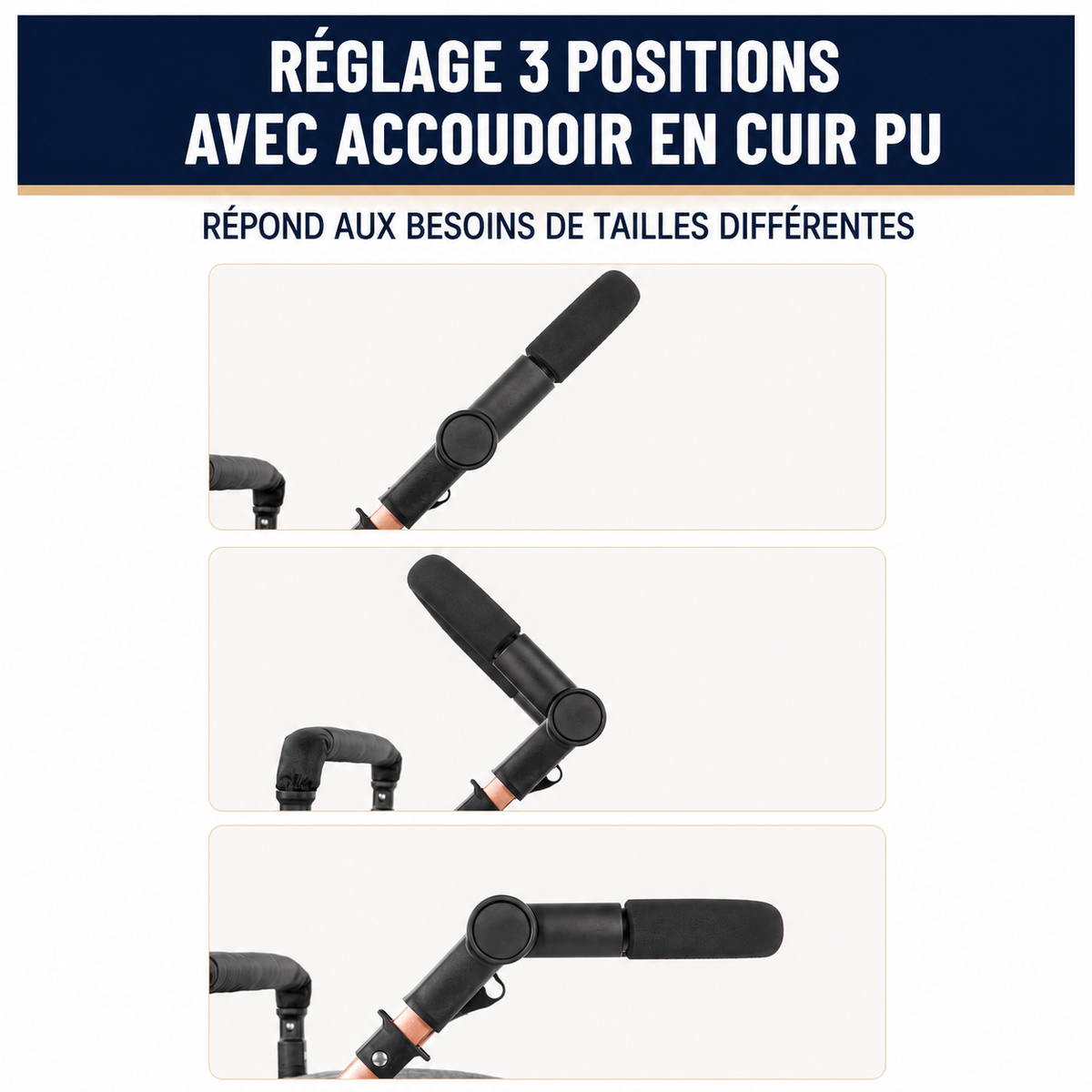 poussette bebe accoudoir reglable