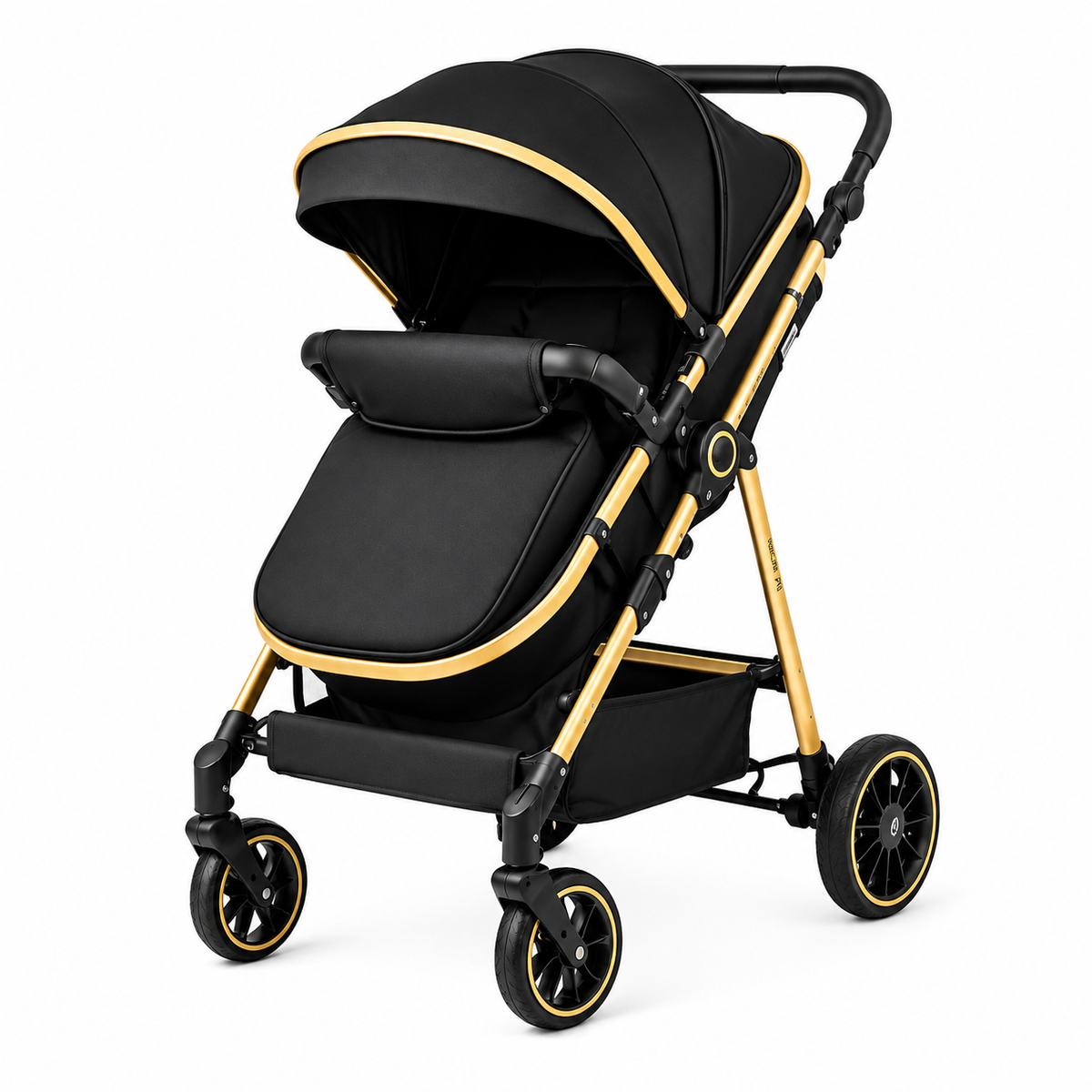poussette bebe confort pliable 3 en 1 noir doré