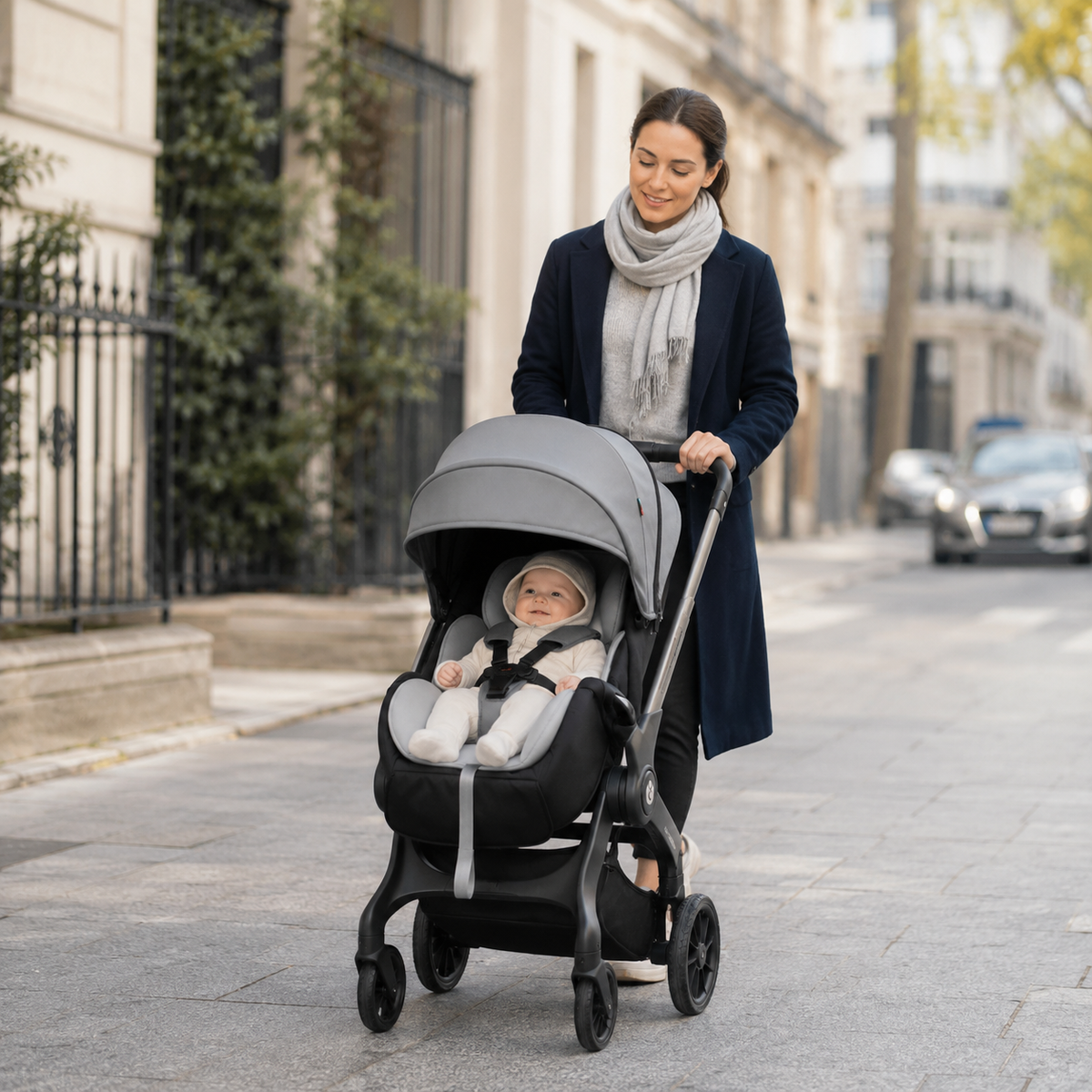 poussette bebe evolutive pliable 4 en 1