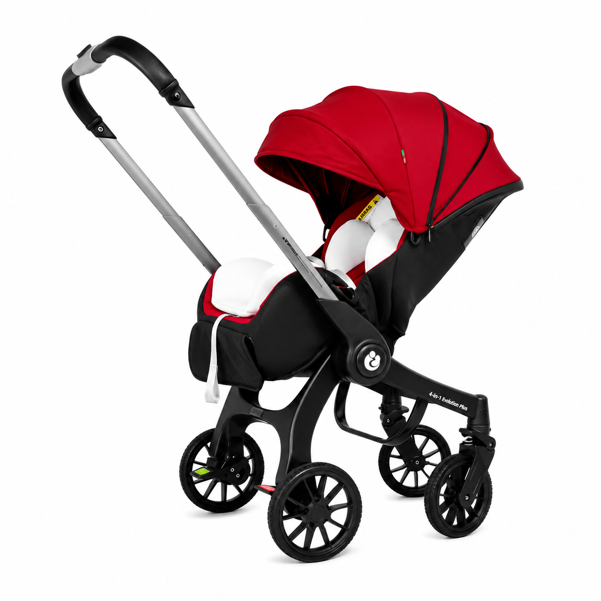 poussette bebe evolutive pliable 4 en 1 rouge