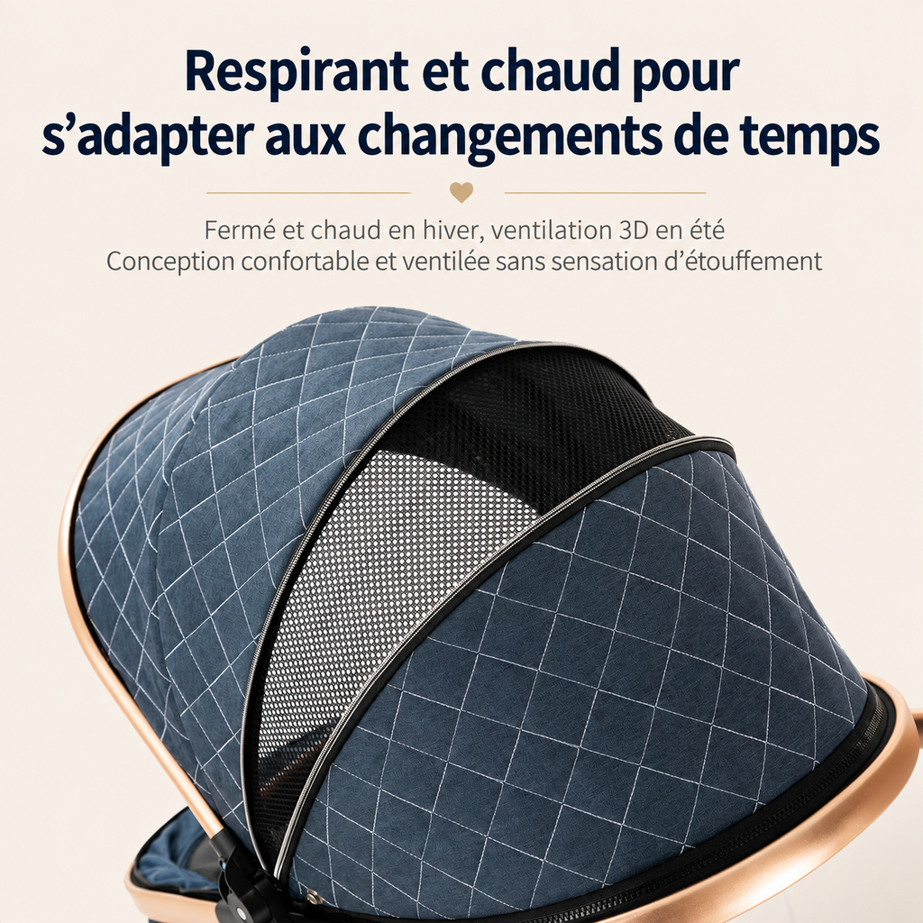 poussette bebe hiver respirante et chaude