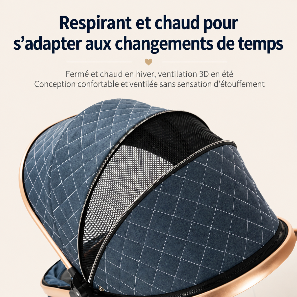 poussette bebe hiver respirante et chaude