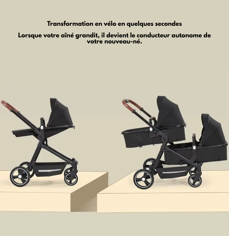 poussette double simple jumeaux